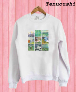 Art Grid Of Claude Monet Sweatshirt