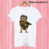 Baby Babu Frik hug Baby Yoda T shirt