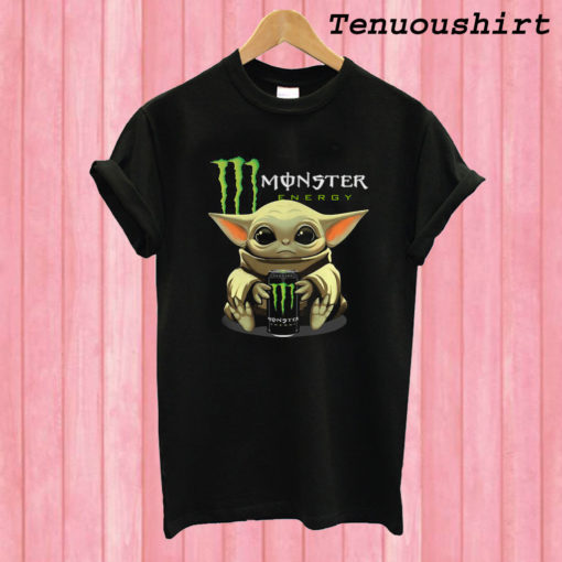 Baby Yoda Hug Monster Energy T shirt