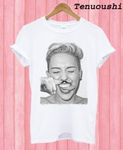 Blaze Man Funny Miley Cyrus Mustache T shirt