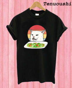 Confused Cat At Dinner Table Meme T shirt