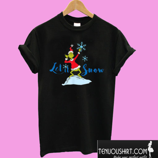 Dr. Seuss Grinch Let It Snow T shirt