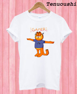 Gamer Garfield T shirt