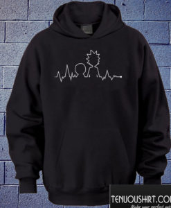 Heartbeat Rick and Morty Hoodie