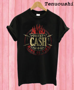 Johnny Cash Mens Ring Of Fire T shirt