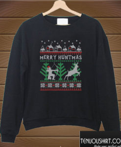 Merry Huntmas Deer Hunting Christmas Sweatshirt