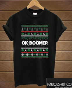 Ok Boomer Gen Z Millennials Christmas T shirt