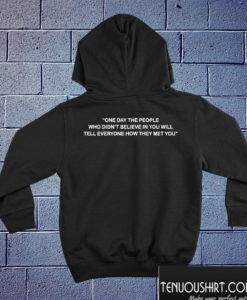 One Day the People Hoodie Back