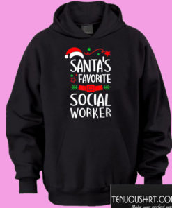 Santa’s Favorite Social Worker Christmas Hoodie