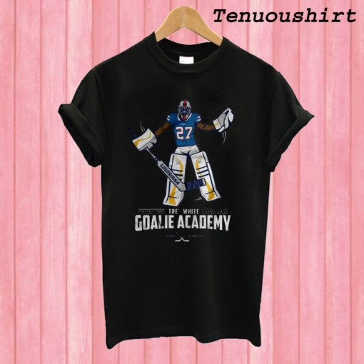 Tre' White Goalie Academy T shirt