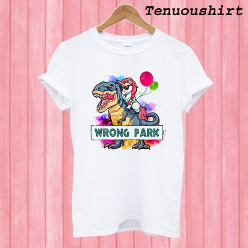 Wrong Park T rex T shirt