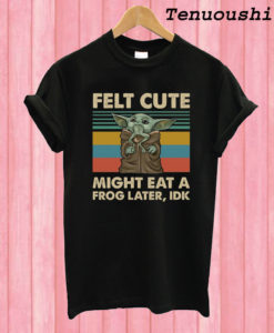 Baby Yoda Felt Cute T shirt