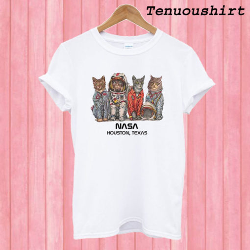 Cat Space Nasa T shirt