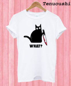 Cat and Knife T shirt