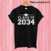 Class of 2034 Grow with me T shirt
