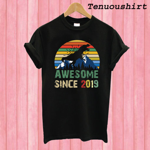 Dinosaur Awesome Since 2019 T shirt