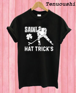 Hockey Saint Hattrick s Irish Hockey Patrick s day T shirt