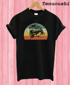 Jeeps Retro 70s Sunset T shirt