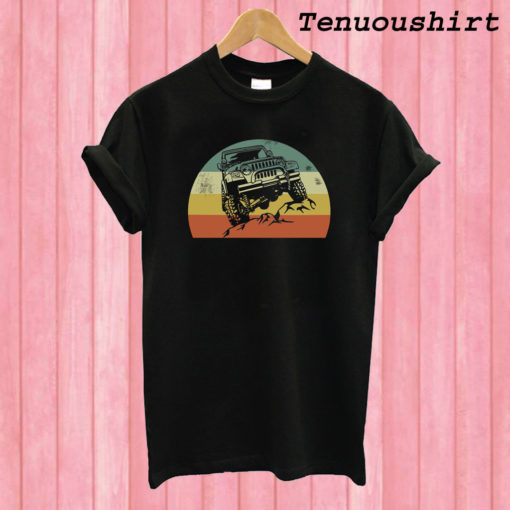 Jeeps Retro 70s Sunset T shirt