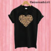 Leopard Heart T shirt