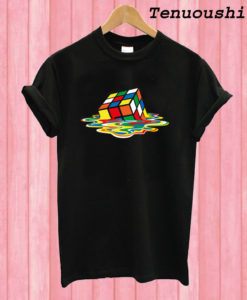 Melted Rubiks Cube t shirt