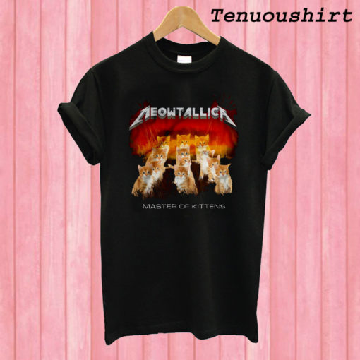 Meowtallica Master of Kittens T shirt