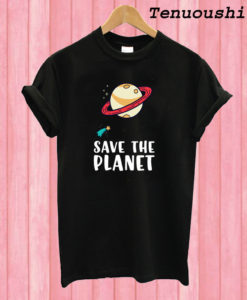 Save the Planet Save the Earth Distress T shirt