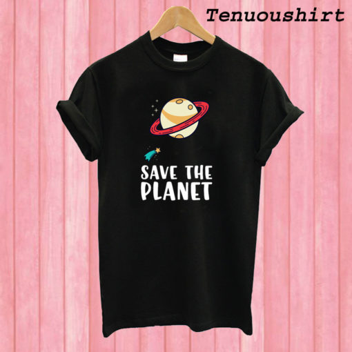 Save the Planet Save the Earth Distress T shirt