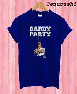 Stand by Brett Gardner with a Gardy Party T shirt