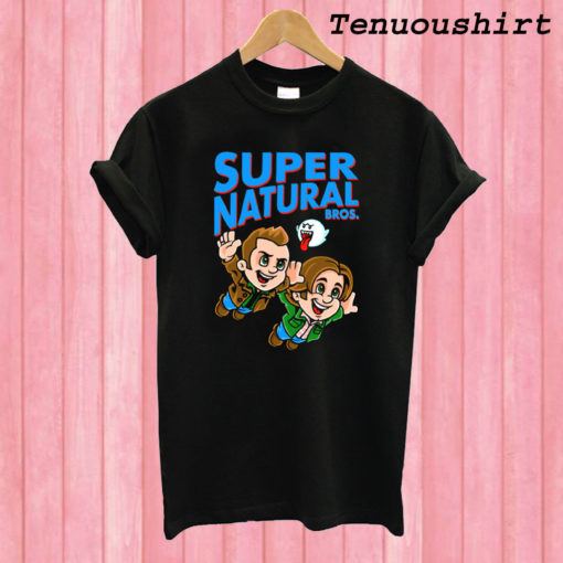 Super Natural Bros Black T shirt