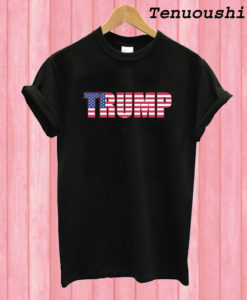 Trump for President 2020 USA AMERICAN FLAG T shirt