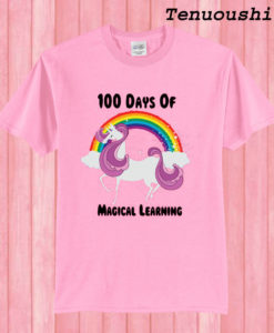 Unicorn 100th Day Of School 100 Days T shirt