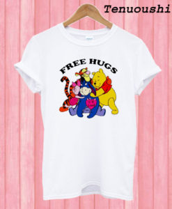 Winnie The Pooh Piglet Eeyore Tigger Free Hugs T shirt