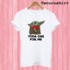 Yoda Hug Heart Yoda One For Me T shirt