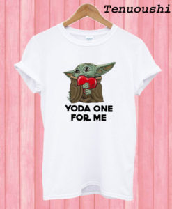 Yoda Hug Heart Yoda One For Me T shirt