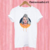 Billie Eilish With Orange Hoodie T shirt