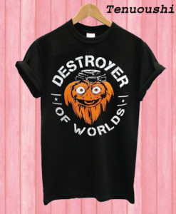 Gritty Destroyer Of Worlds Charcoal T shirt