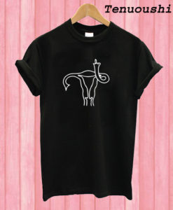 Pro Choice Middle Finger Uterus T shirt