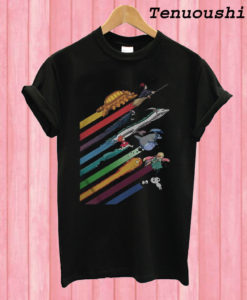 Rainbow Studio Ghibli T shirt