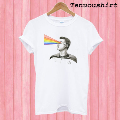 Star Trek Geordi Reading Rainbow T shirt