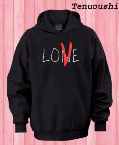 Vlone ‘Lone Love’ NYC Red on Black Hoodie