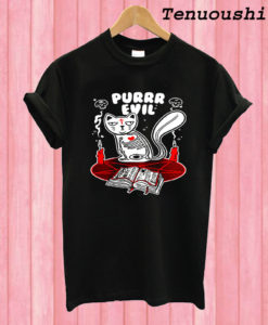 Purrr Evil – Cat Spell Demon Witch T shirt