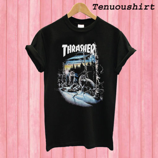 Thrasher 13 wolves T shirt