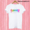 Thrasher Rainbow Flame T shirt