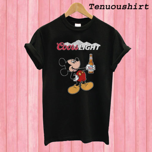 Mickey Mouse Coors Light T shirt