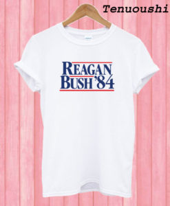 Vintage 80s Stranger Things Reagan Bush 84 T shirt