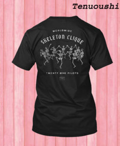 Worldwide Skeleton Clique Twenty One Pilots T shirt back