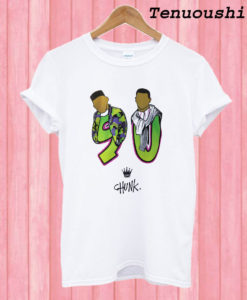 Chunk Fresh Prince 90 print Retro T shirt