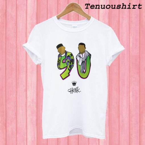 Chunk Fresh Prince 90 print Retro T shirt