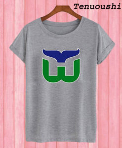 Hartford Whalers Retro Hockey Old School T shirt